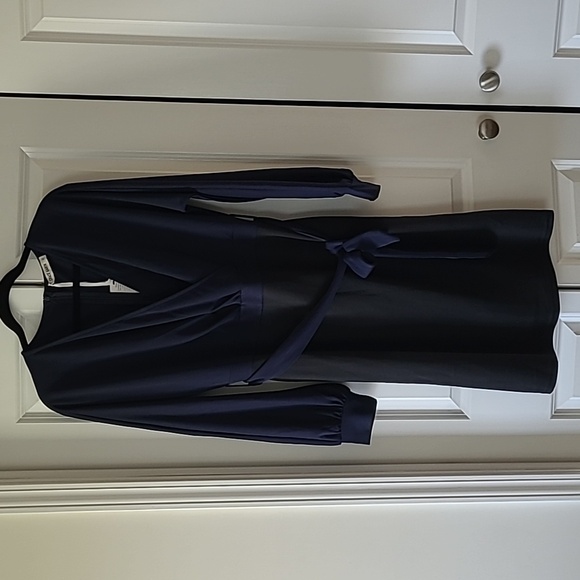 NWT 🆕️ Grace Karin Womens Wrap Slim Fit Navy Blue and Black with Long Sleeve XL - Picture 3 of 8